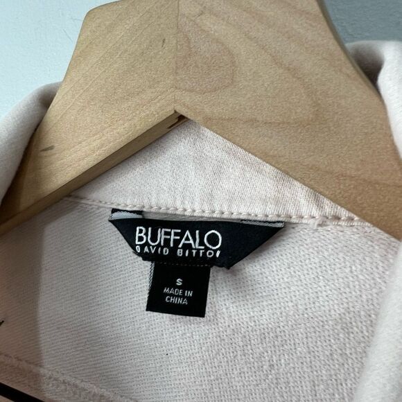Buffalo David Bitton Pale Pink Cotton Button Jacket S - Picture 2 of 7